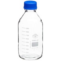 Laborflaschen, 1.000 ml, Schraubdeckel, Ausgießring, 10 Stück