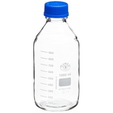 Lab Bottles, 1,000 mL, Screw Cap, Pour Ring, 10 Pcs