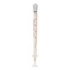 Glass Syringe, 1 mL, Metal Luer-Lok Tip, 0.01 mL Graduation