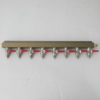 CO2 Distributor / Gas Manifold, 8-Way with 1/4" Taps
